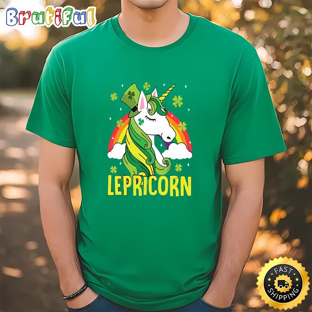 Unicorn Magical St Patricks Day Lepricorn Girl Women T Shirt t shirt