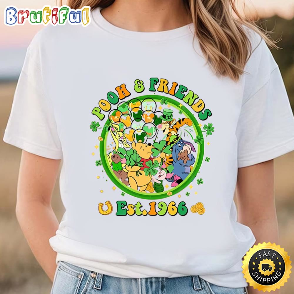 Winnie The Pooh Est 1966 Patricks Day Shirt t shirt