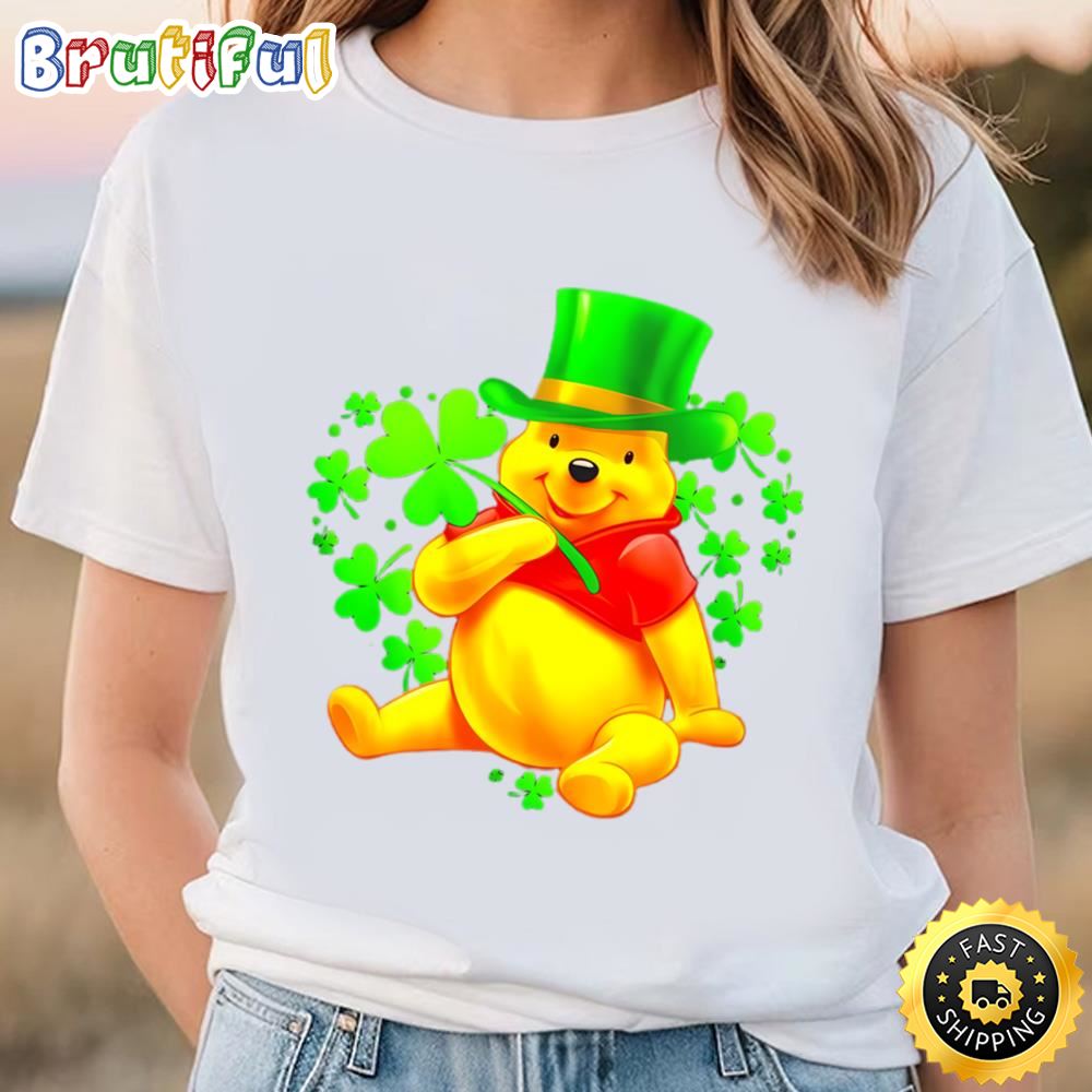 Winnie The Pooh Heart St.patrick’s Day Leprechaun Shirt Tee