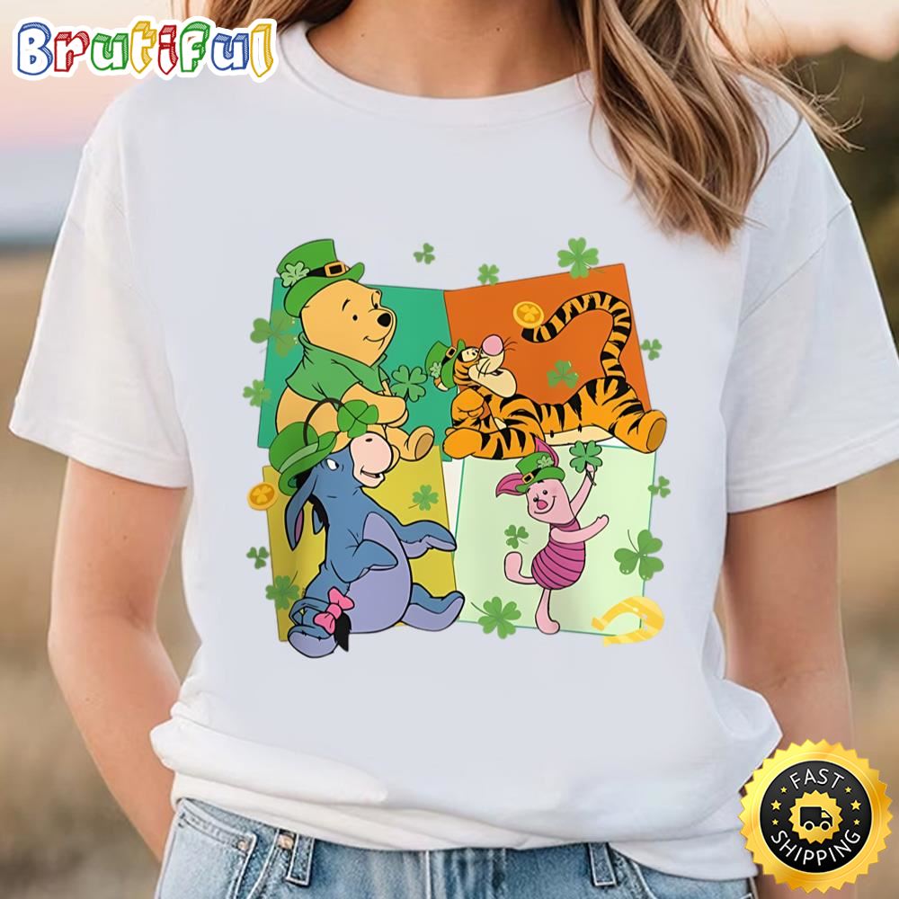 Winnie The Pooh St Patricks Day Shirt, Pooh And Friends Patrick... t shirt