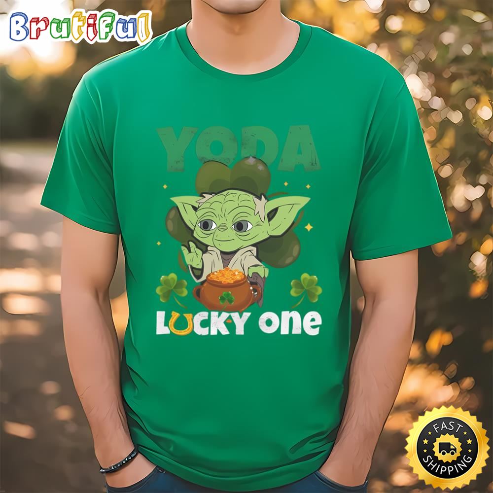 Yoda Lucky One Saint Patrick T shirt Tee