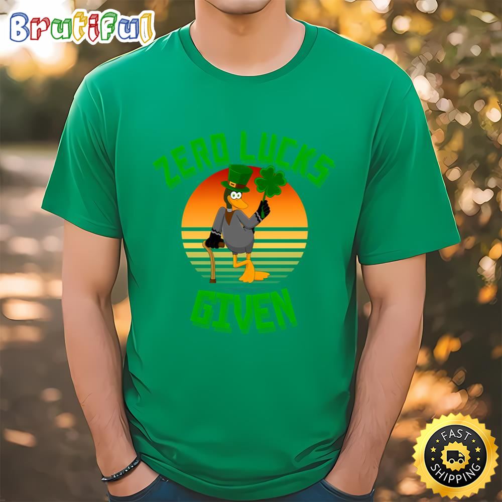 Zero Lucks Given Funny St Patricks Day T Shirt Tshirt