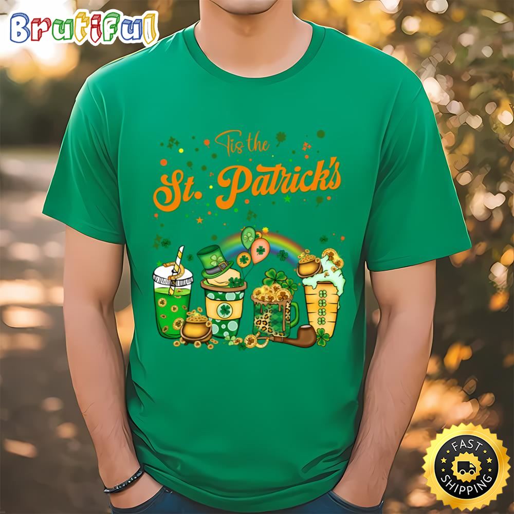 tis the st patricks day drink coffee T Shirt Tshirt