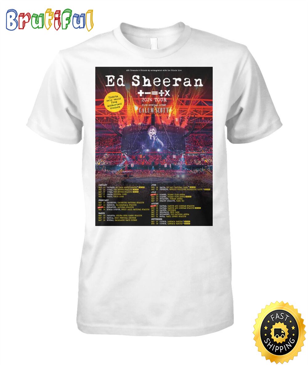 Ed Sheeran World Tour 2024 Shirt