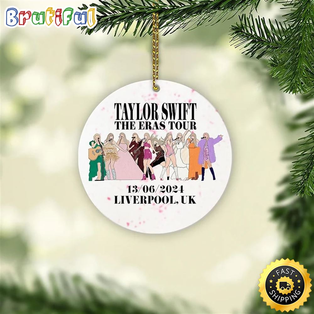 Eras Tour Ornament, Swiftie Christmas Ornament, The Eras Tour Europe 2024