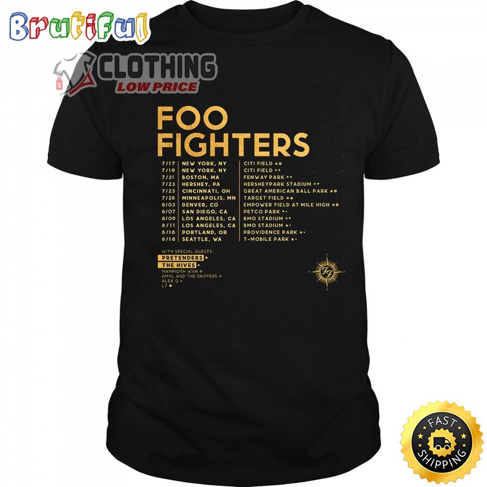 Foo Fighters North American Stadium Tour 2024 Merch Shirt