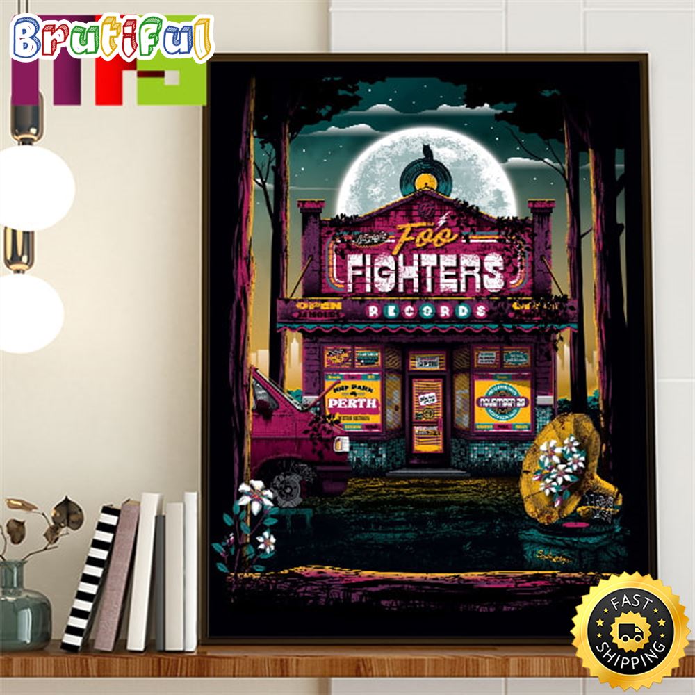 Foo Fighters Perth Australia At Hbf Park On November 29th 2023 Home Decor Poster wjlyqy.jpg