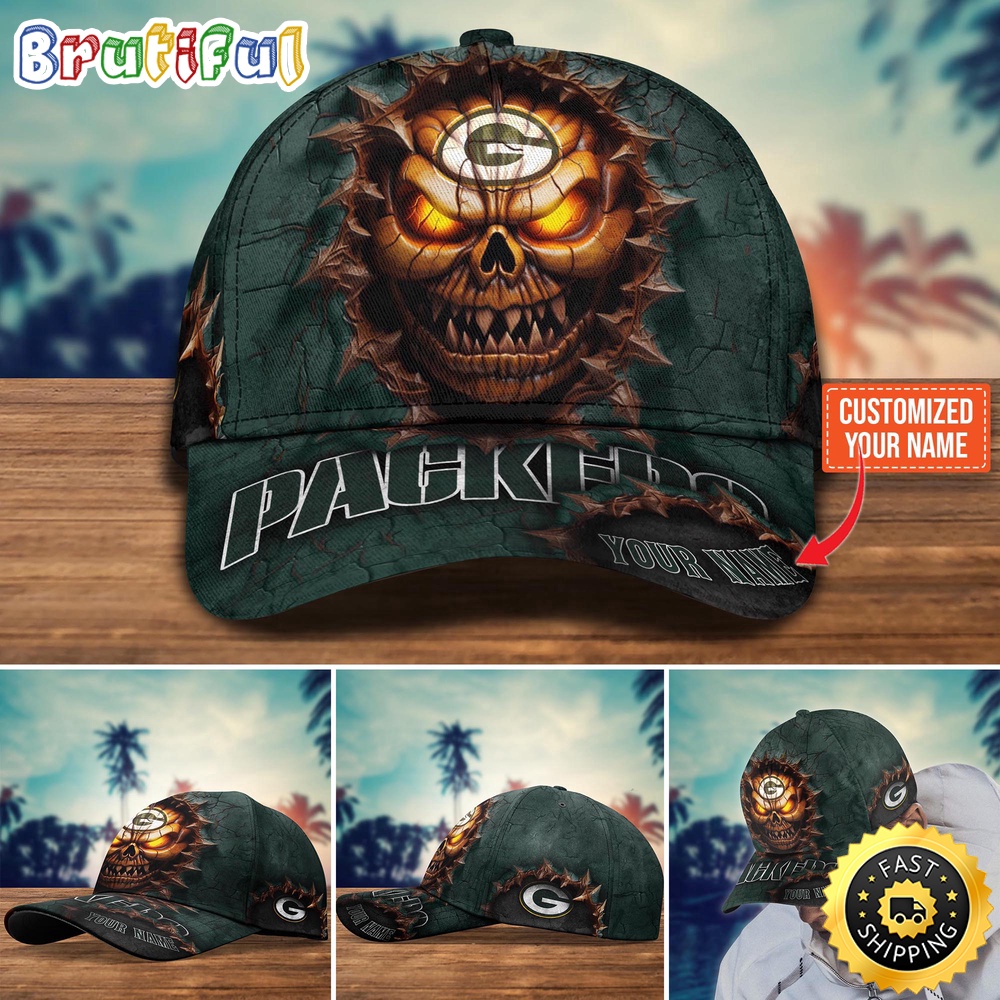 Green Bay Packers Baseball Cap Halloween Custom Cap For This Season