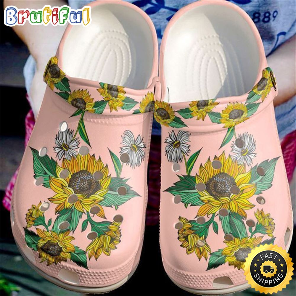 Hippie Sunflower Garden Clog Shoes xfnftx.jpg