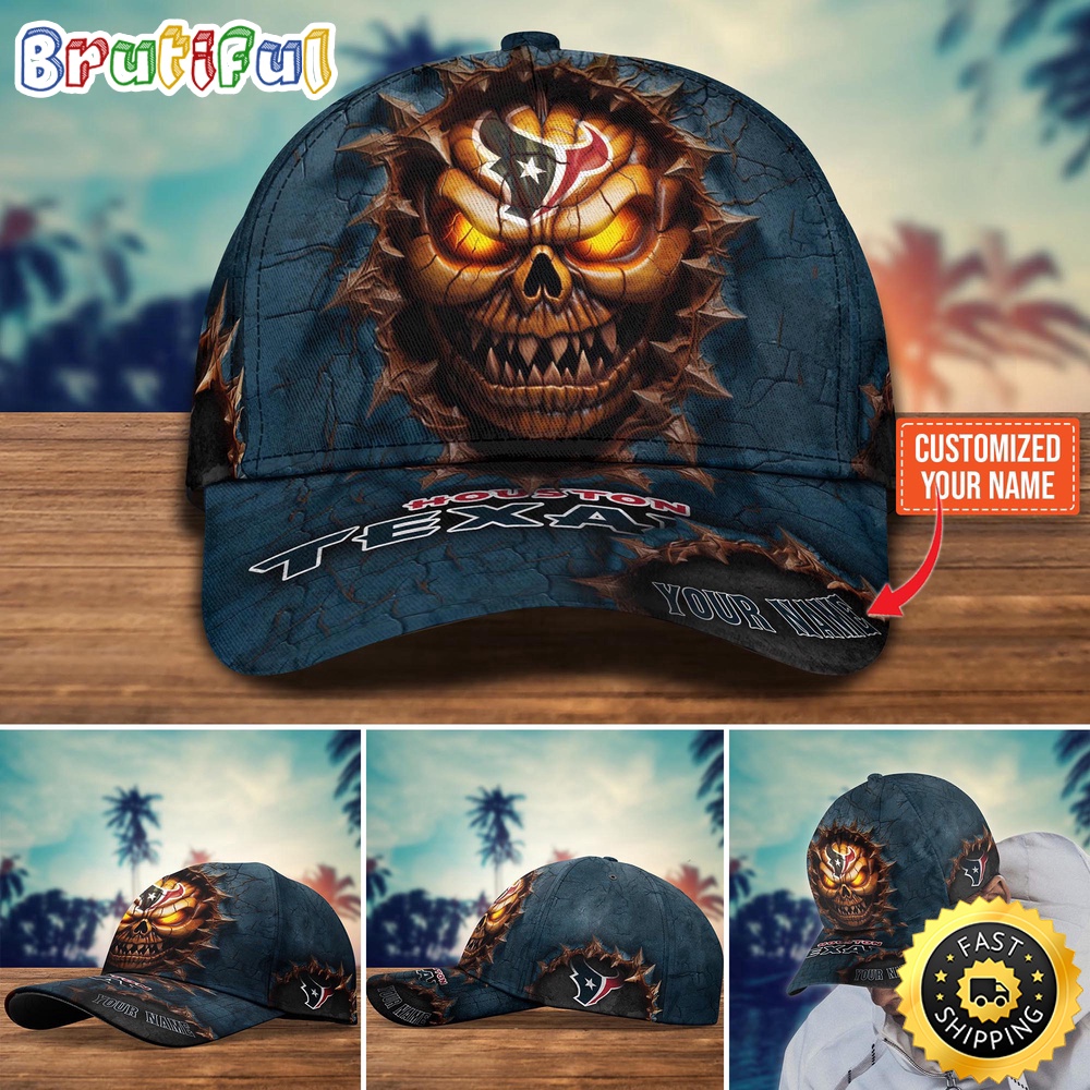 Houston Texans Baseball Cap Halloween Custom Cap For This Season