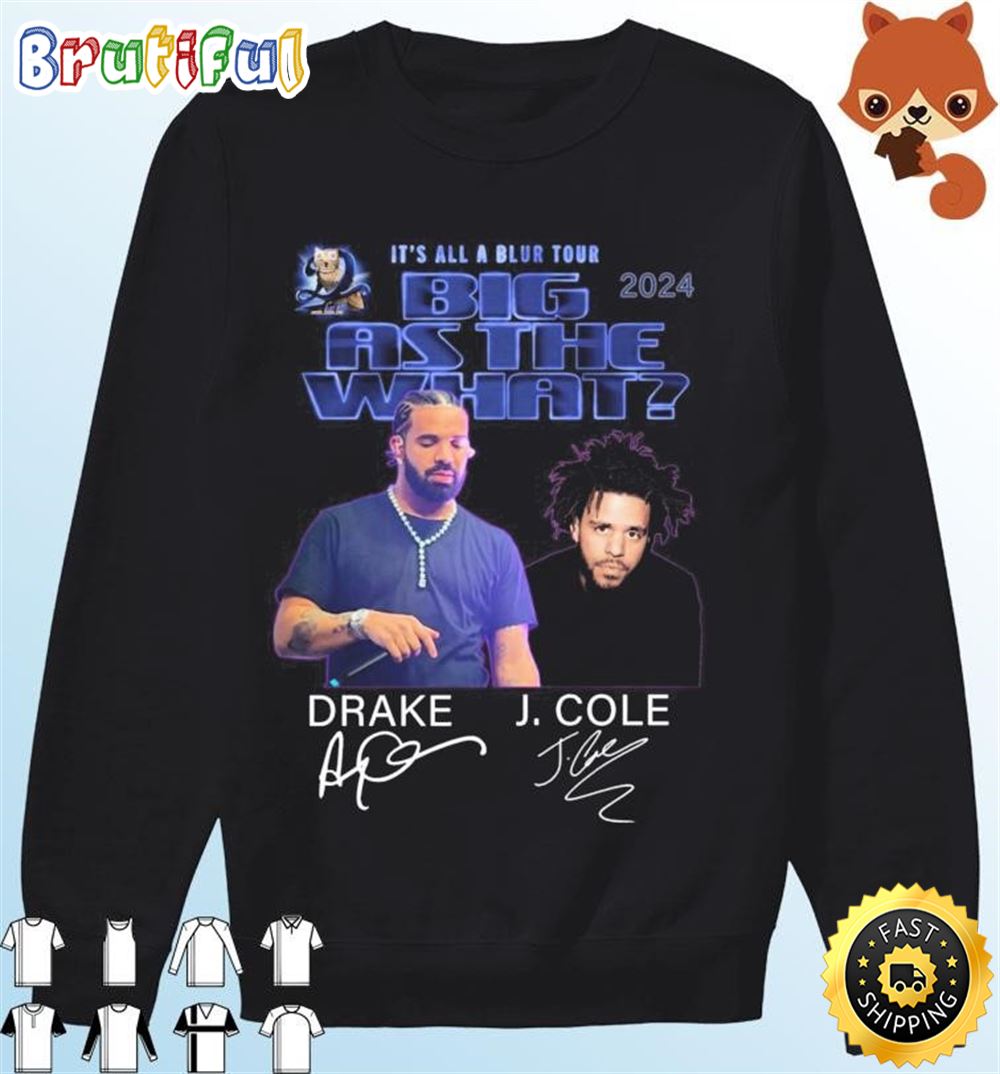 It's All A Blur Tour 2024 Drake And J. Cole Signatures Shirt