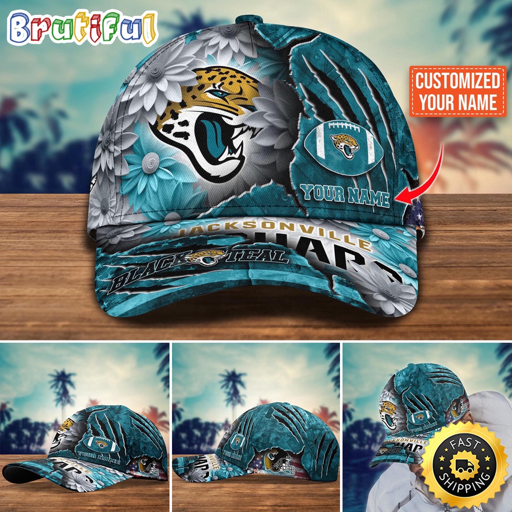 Jacksonville Jaguars Baseball Cap Flower New Trending Custom Cap For Fan