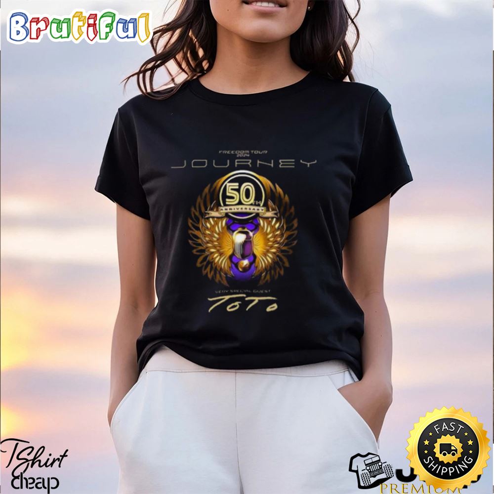 Journey Freedom Tour 2024 Shirt, Journey With Toto 2024 T Shirt