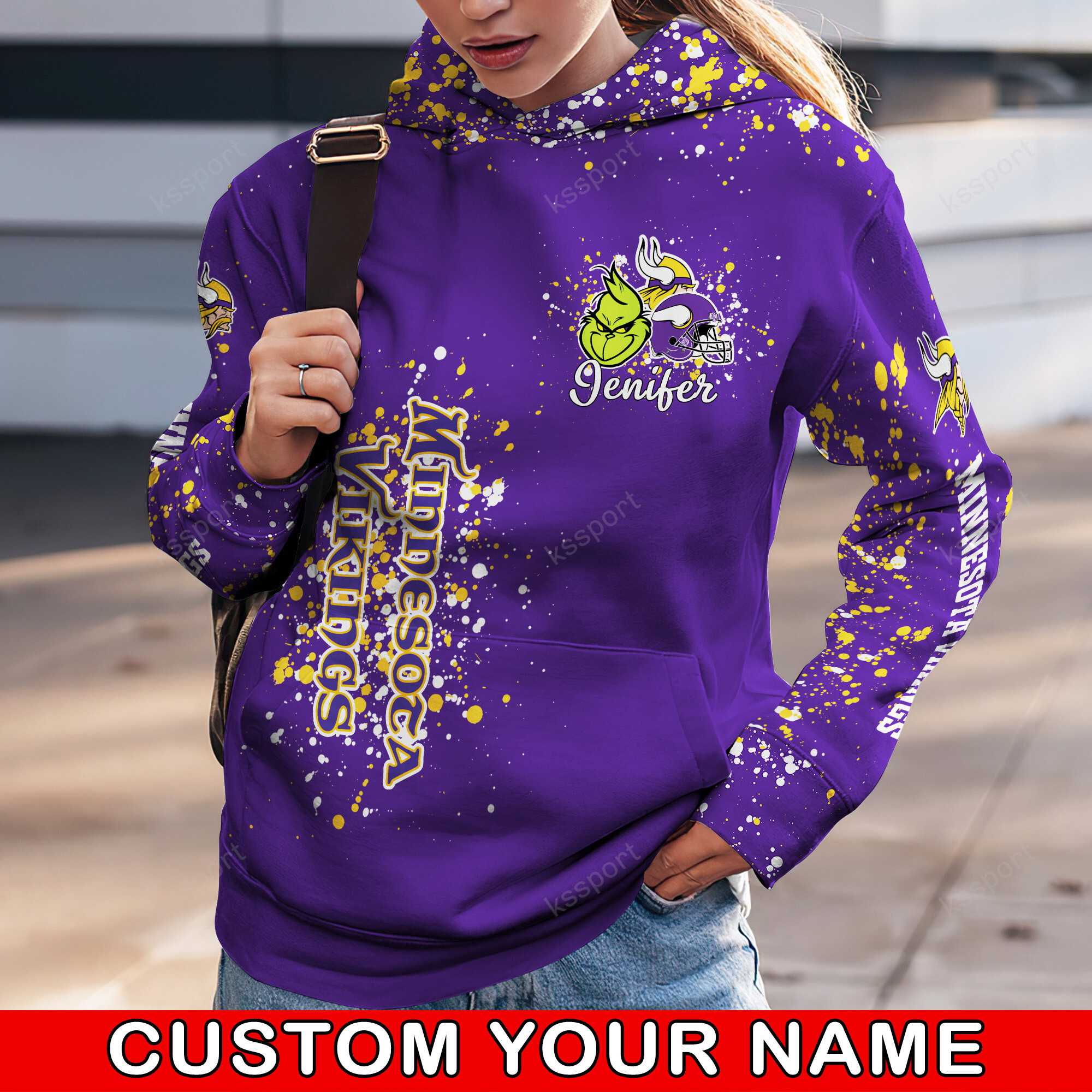 Minnesota Vikings NFL Hoodie Leggings 1
