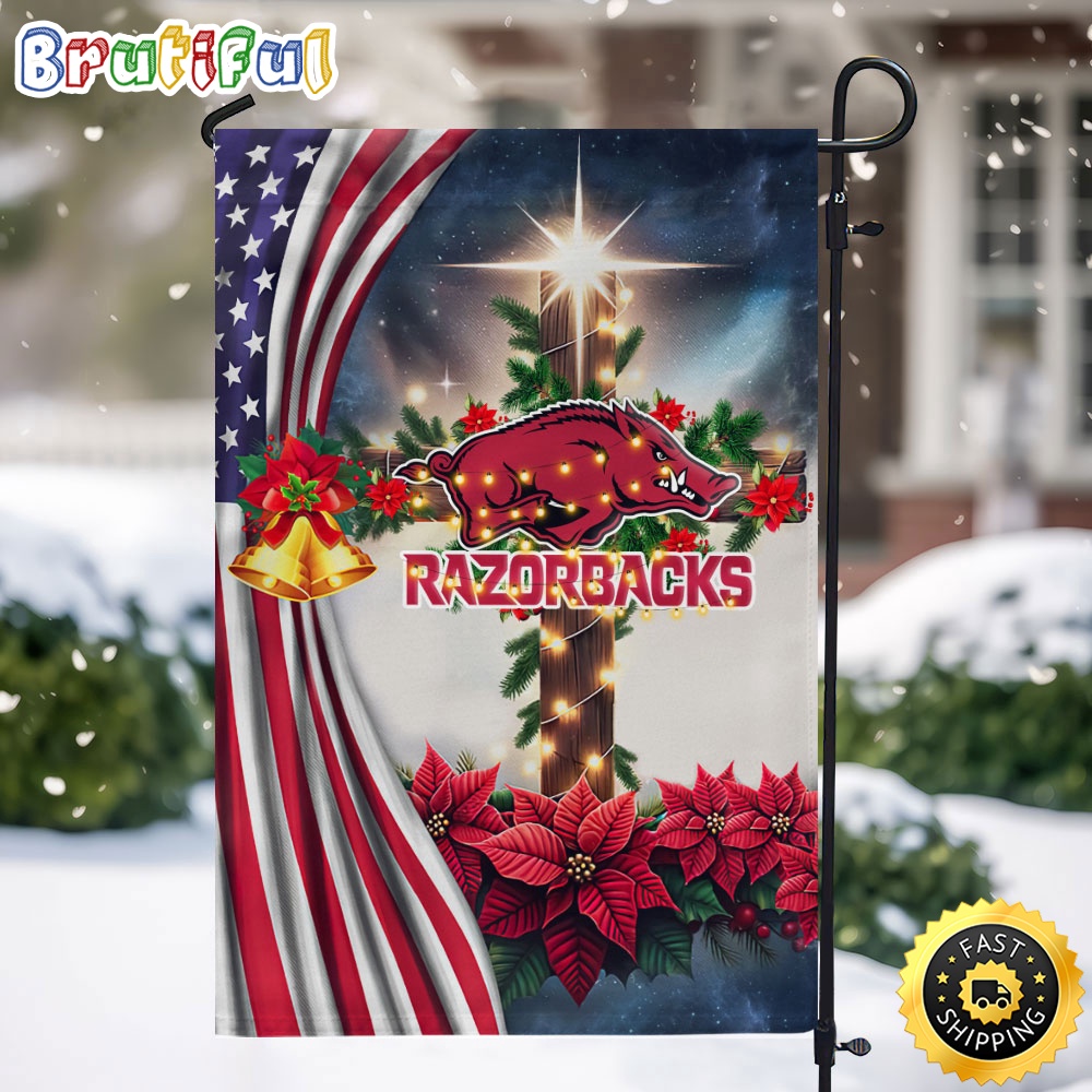 NCAA Arkansas Razorbacks Garden Flags Jesus Christ Christmas Ncaa Garden Flags 1 wabqko.jpg