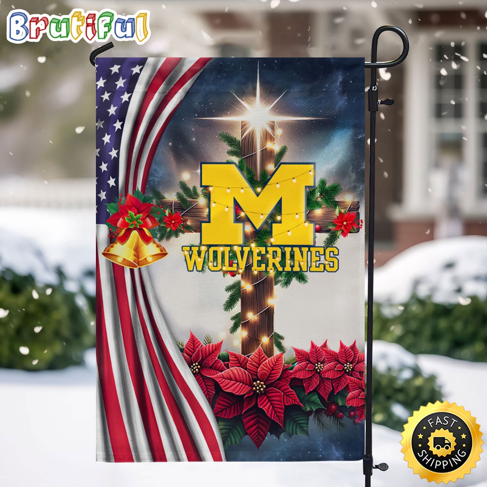 NCAA Michigan Wolverines Garden Flags Jesus Christ Christmas Ncaa Garden Flags 1 acuadt.jpg