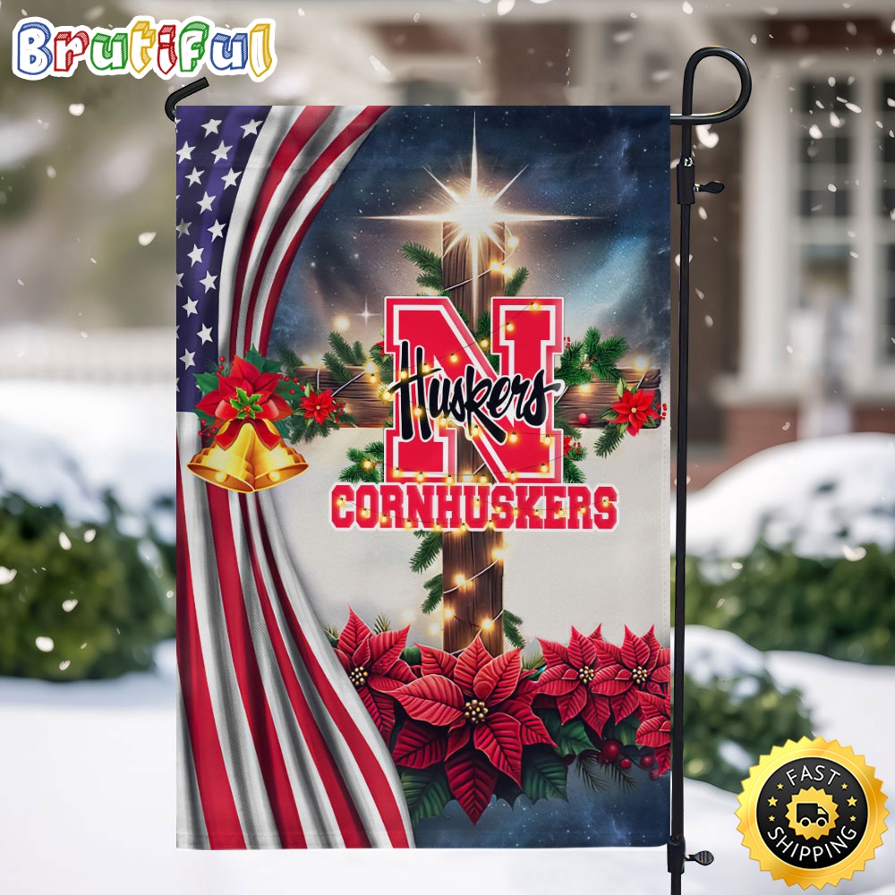 NCAA Nebraska Cornhuskers Garden Flags Jesus Christ Christmas Ncaa Garden Flags 1 mwoesi.jpg