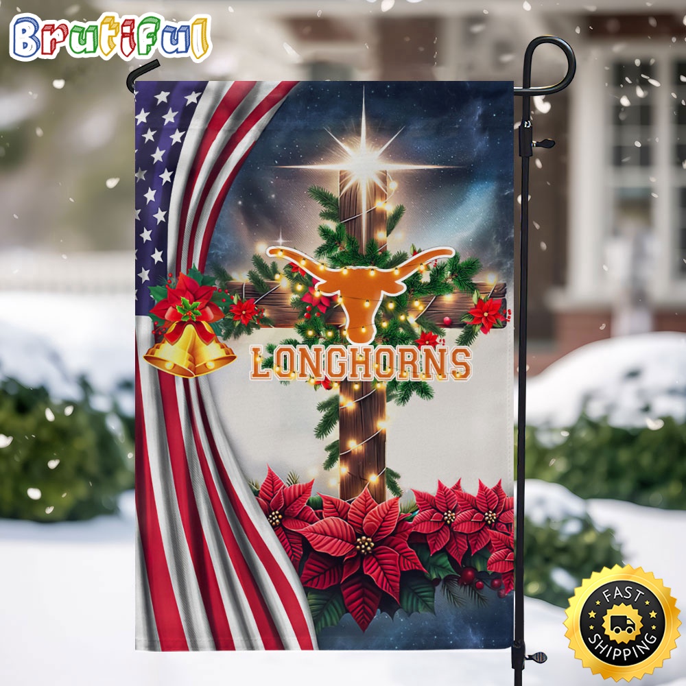 NCAA Texas Longhorns Garden Flags Jesus Christ Christmas Ncaa Garden Flags