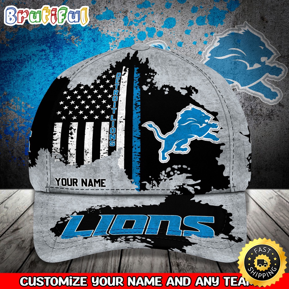 NFL Detroit Lions Baseball Cap Custom Cap Sport