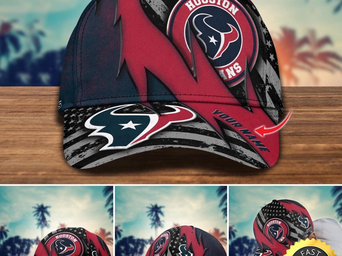 NFL Houston Texans Baseball Cap Custom Football Hat For Fans
