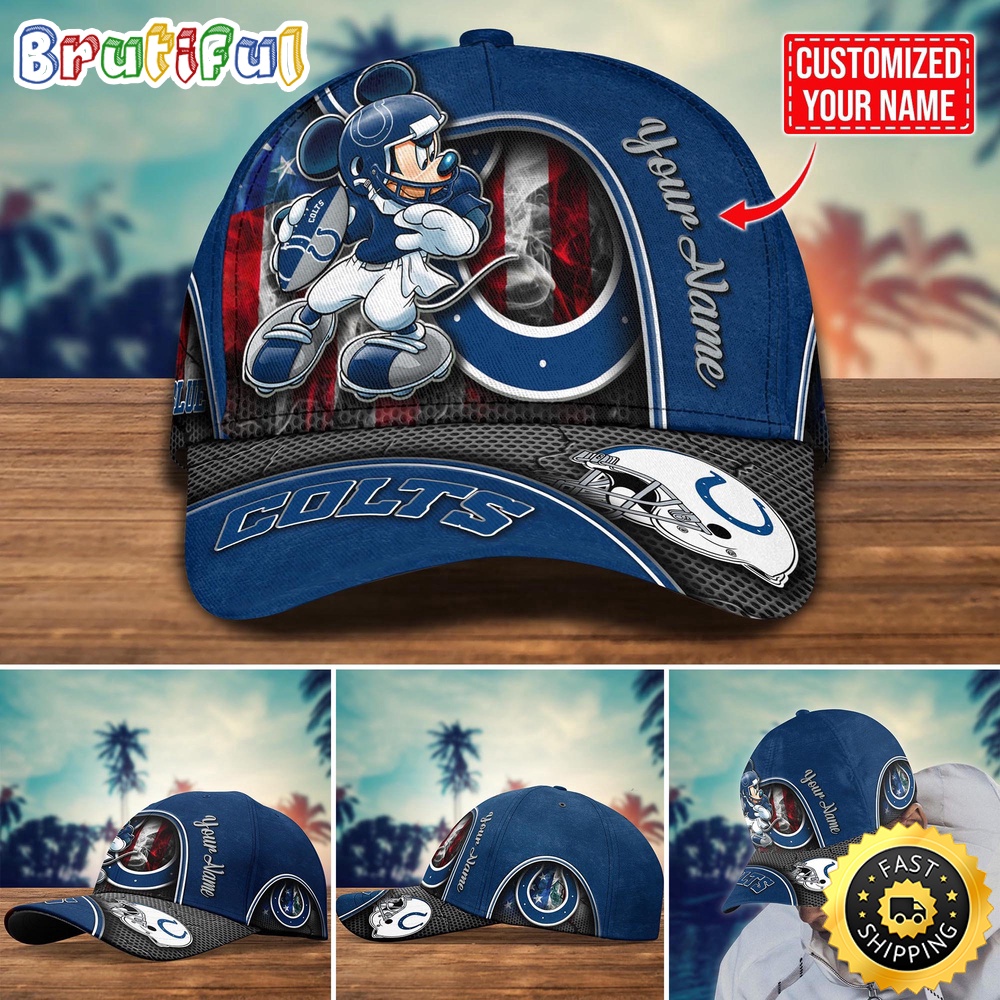 NFL Indianapolis Colts Baseball Cap Mickey Cap Trending Custom Cap