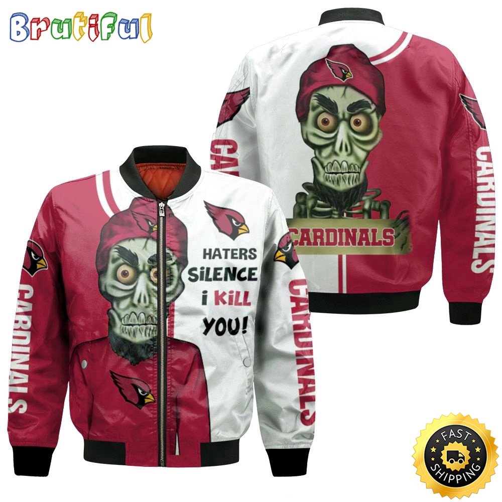 NFL Arizona Cardinals Bomber Jacket Haters I Kill You lgcdhy.jpg