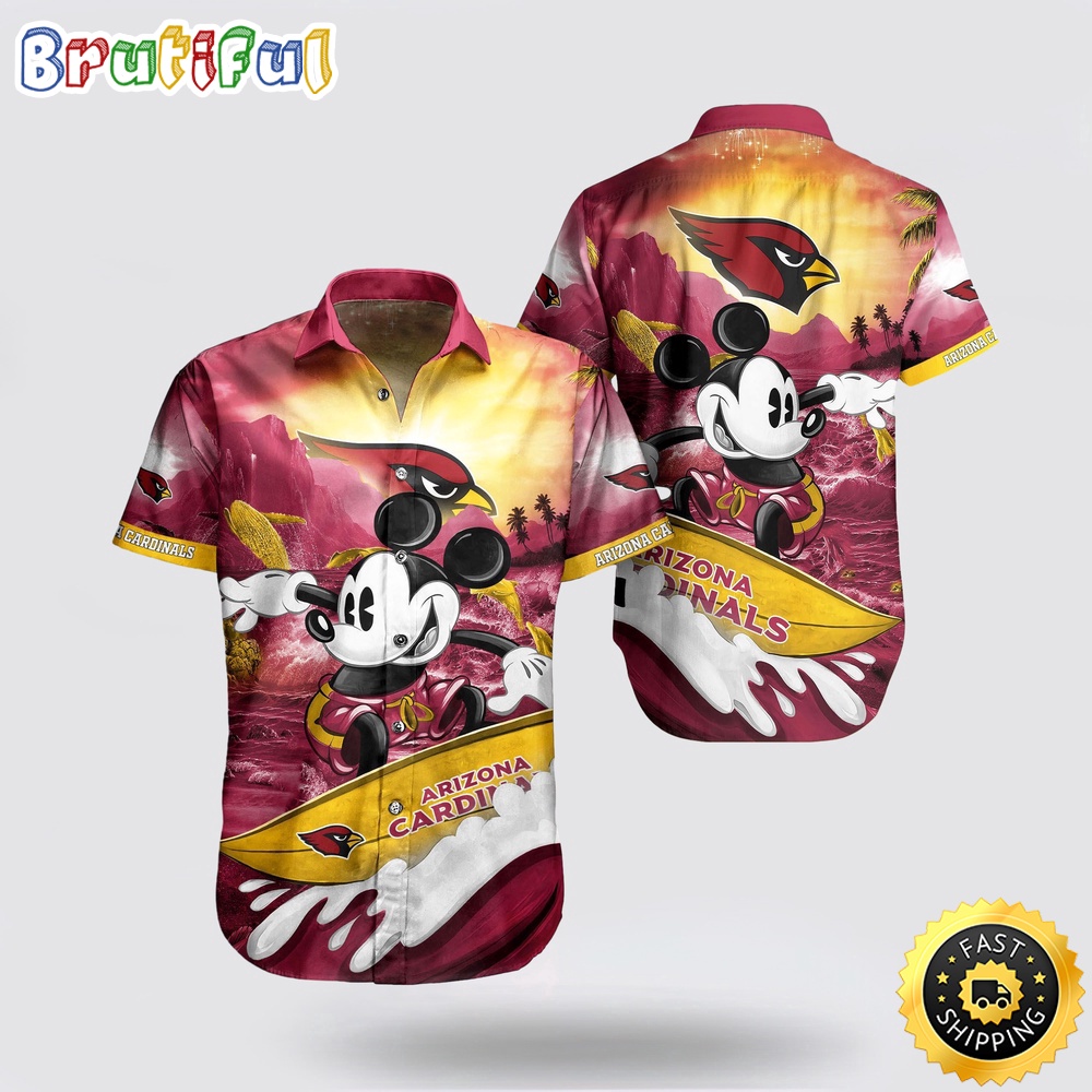 NFL Arizona Cardinals Hawaiian Shirt 3D Mickey Mouse Summer 1 fj1ofd.jpg