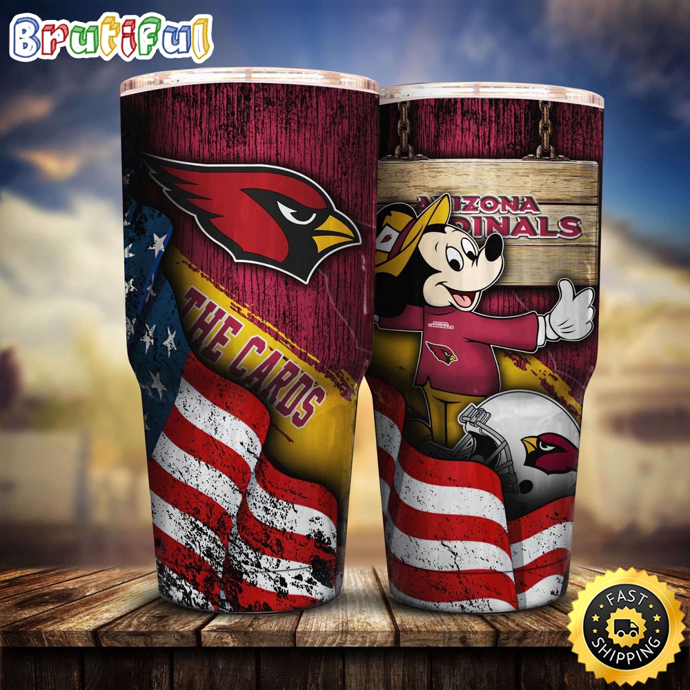 NFL Arizona Cardinals Tumbler Mickey Mouse Tumbler For Fans ekehgp.jpg