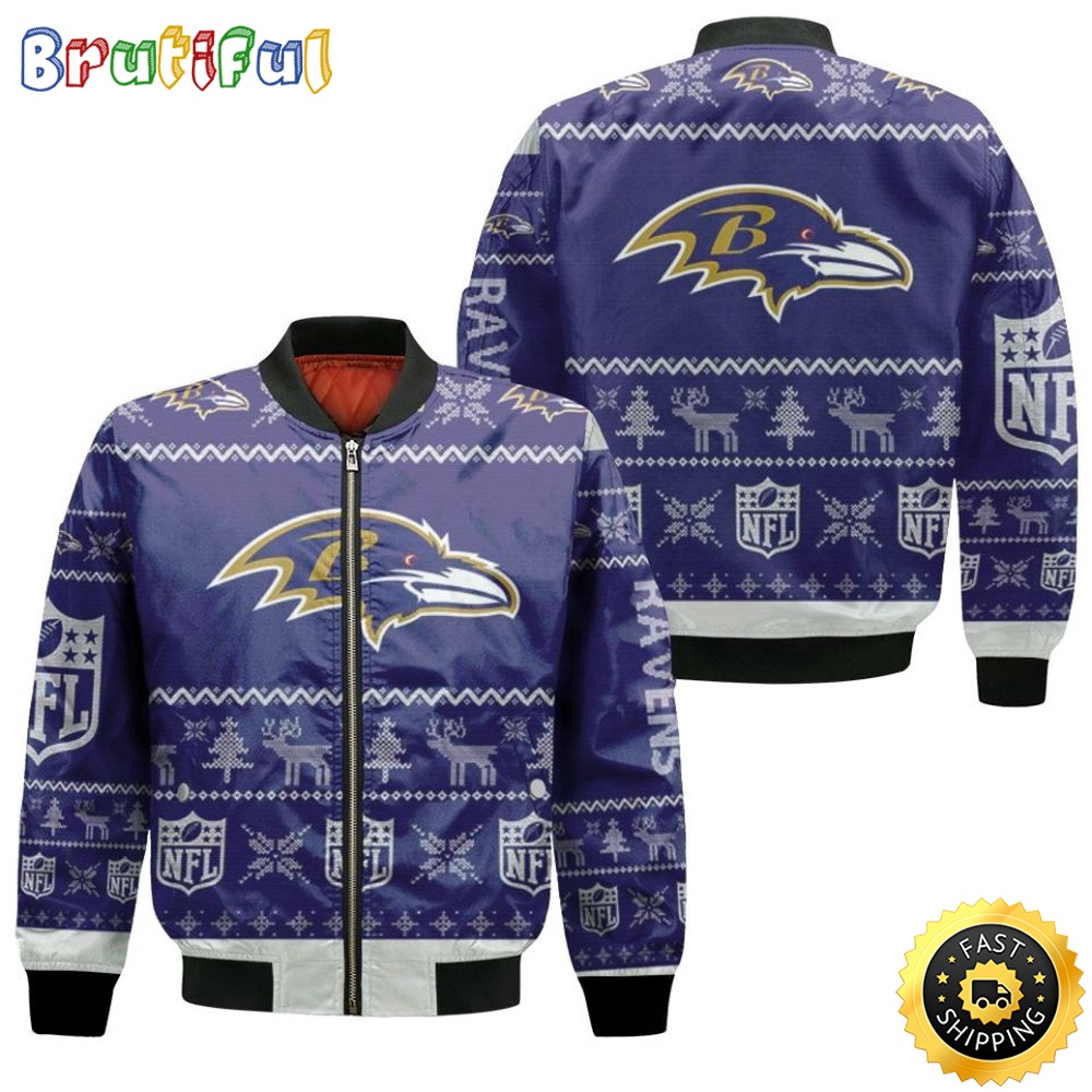 NFL Baltimore Ravens Bomber Jacket Ugly Christmas jdrzdo.jpg