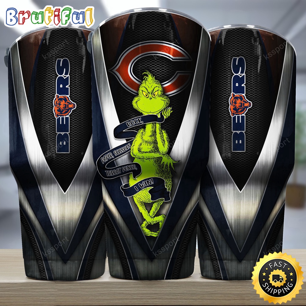 NFL Chicago Bears Tumbler Grinch Nfl Tumbler Rock Paper Scissors Steel 2024 Trending ozsww7.jpg