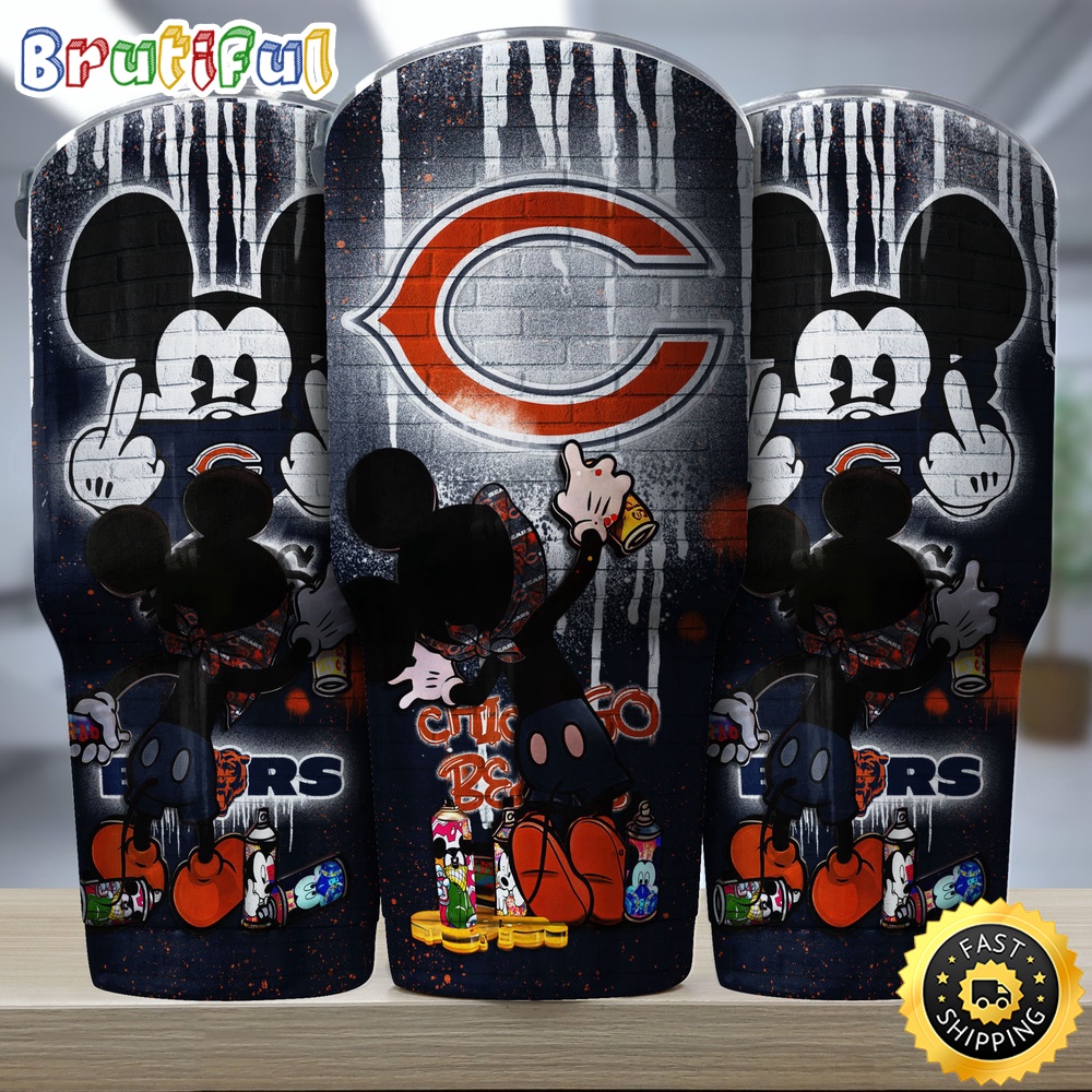 NFL Chicago Bears Tumbler Nfl Tumbler Mickey Graffiti For Sports Fan bkq2hu.jpg