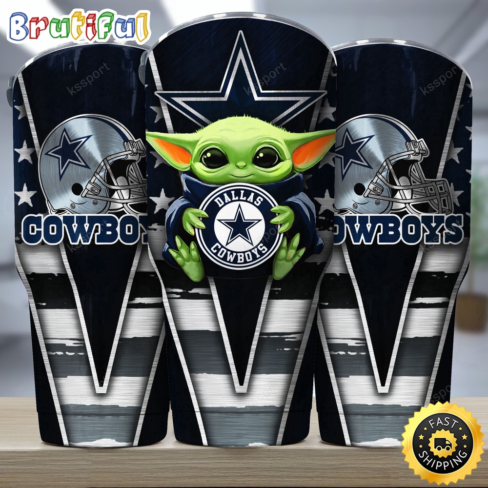 NFL Dallas Cowboys Tumbler Baby Yoda Tumbler For This Season ui3tcx.jpg