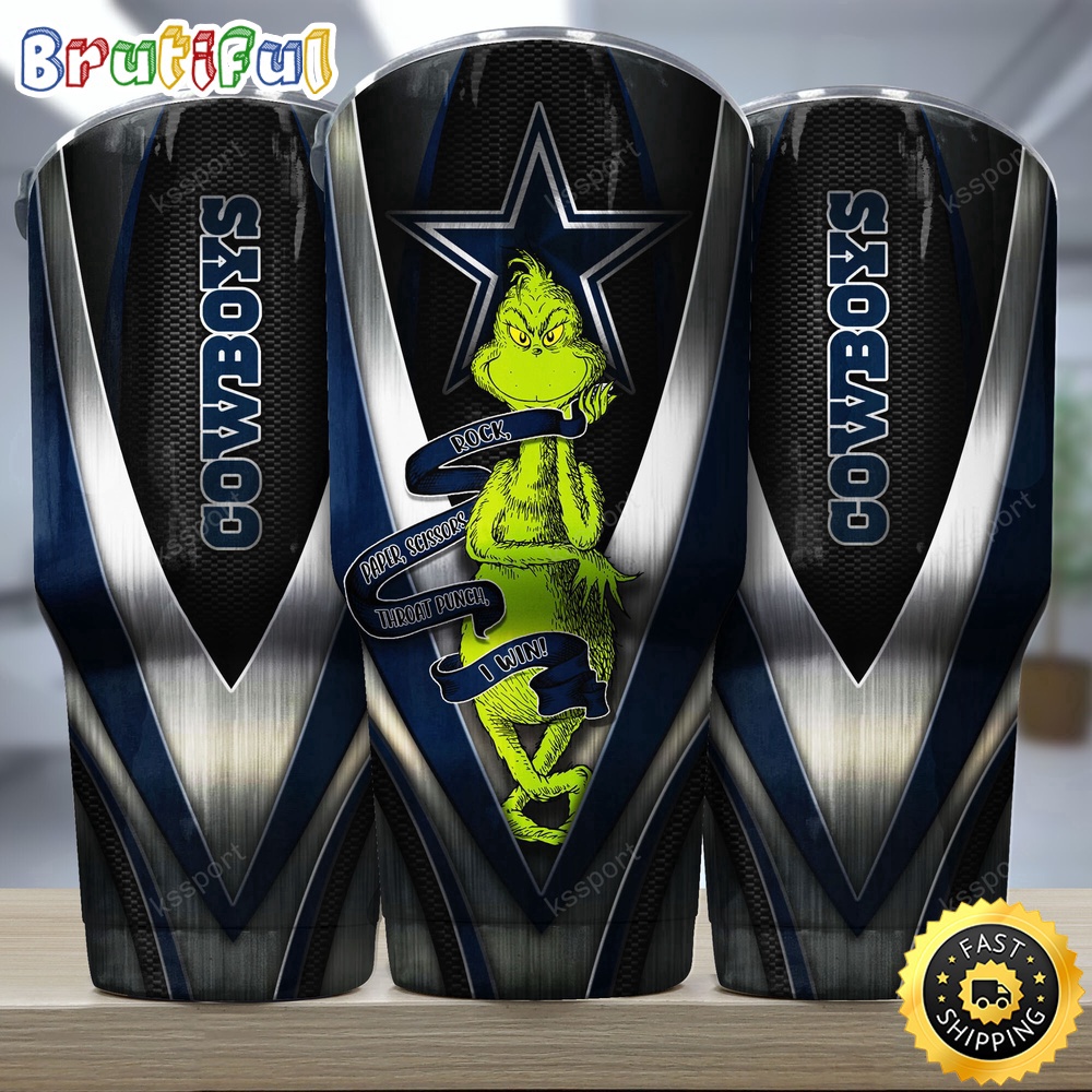 NFL Dallas Cowboys Tumbler Grinch Nfl Tumbler Rock Paper Scissors Steel 2024 Trending uqztjl.jpg