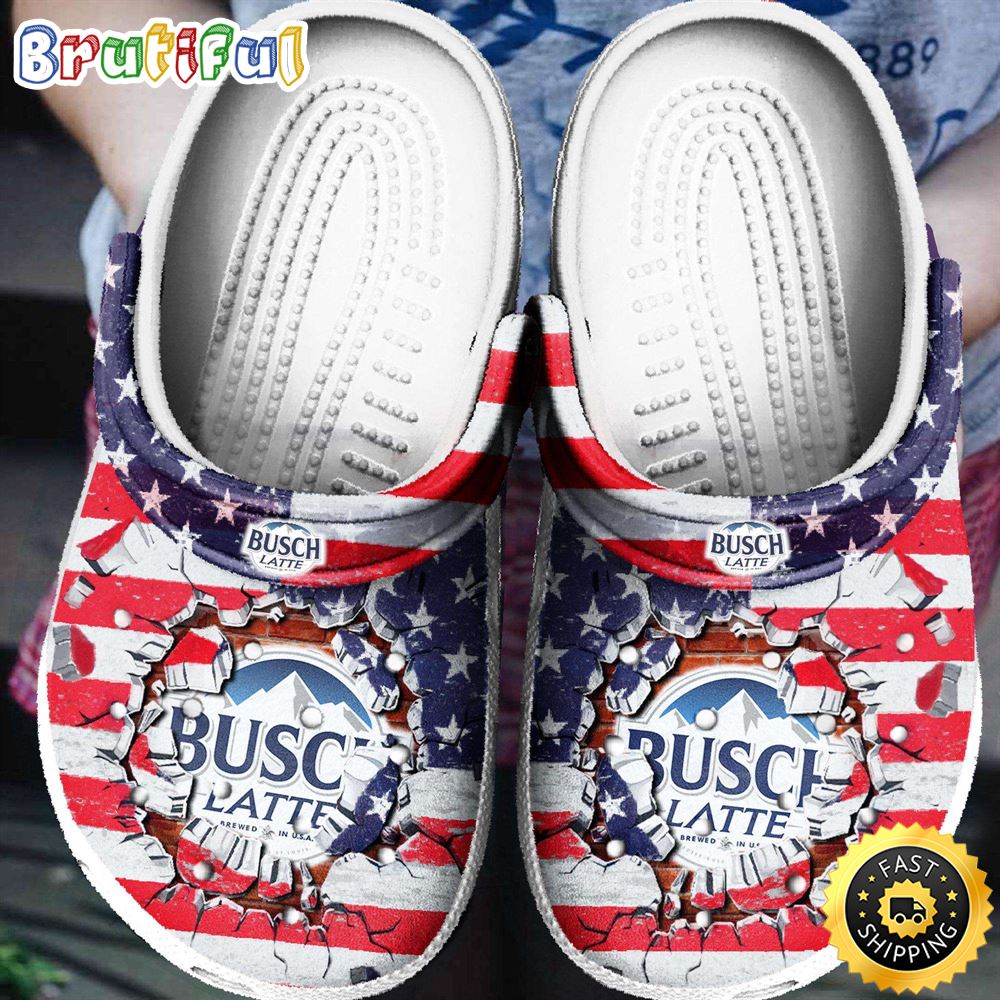 NFL Football Sports Busch Latte Clog Shoes x9k67j.jpg