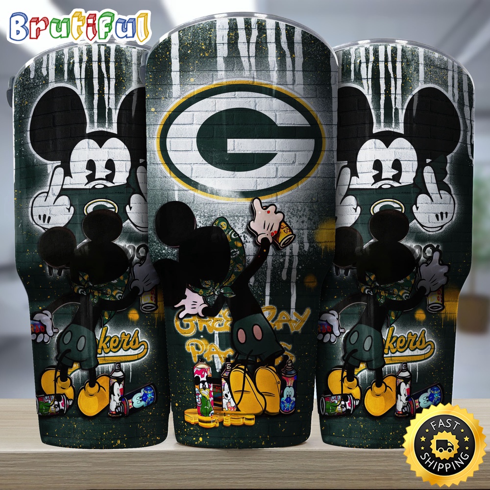 NFL Green Bay Packers Tumbler Nfl Tumbler Mickey Graffiti For Sports Fan dzhaxp.jpg