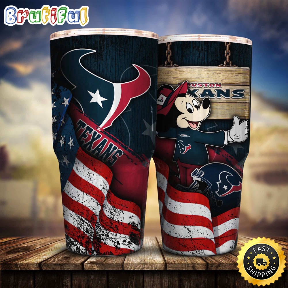 NFL Houston Texans Tumbler Mickey Mouse Tumbler For Fans qsefph.jpg