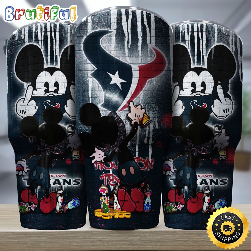 NFL Houston Texans Tumbler Nfl Tumbler Mickey Graffiti For Sports Fan lgftmq.jpg