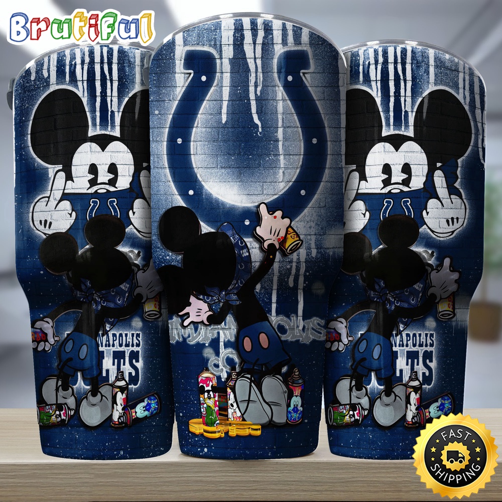 NFL Indianapolis Colts Tumbler Nfl Tumbler Mickey Graffiti For Sports Fan ojiwjv.jpg