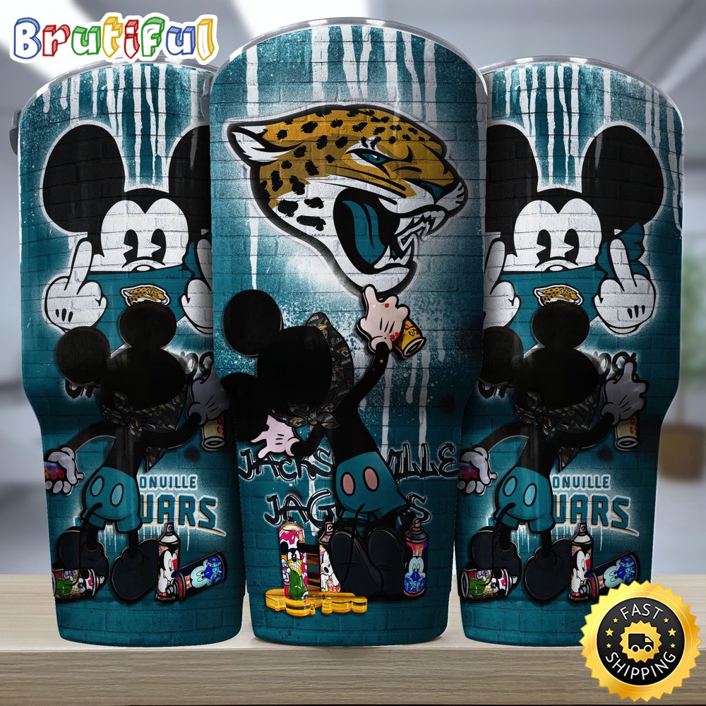 NFL Jacksonville Jaguars Tumbler Nfl Tumbler Mickey Graffiti For Sports Fan qp0xg6.jpg