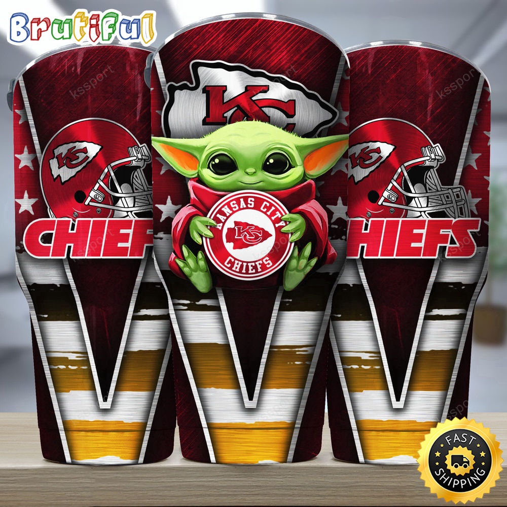 NFL Kansas City Chiefs Tumbler Baby Yoda Tumbler For This Season gskgnv.jpg