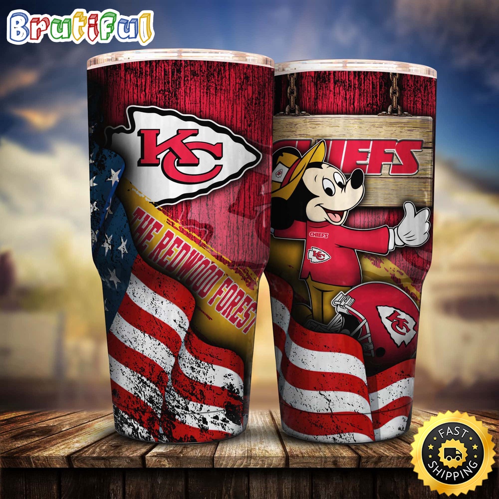 NFL Kansas City Chiefs Tumbler Mickey Mouse Tumbler For Fans o6ctmv.jpg