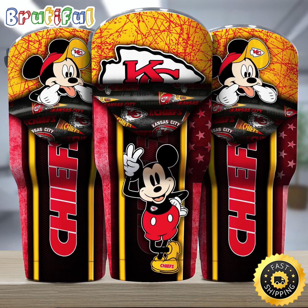 NFL Kansas City Chiefs Tumbler Nfl Tumbler Playful Mickey For This Season qnjqi5.jpg