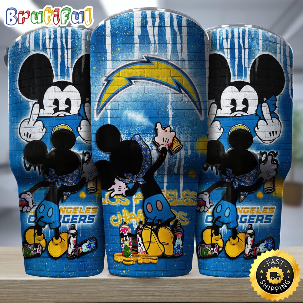 NFL Los Angeles Chargers Tumbler Nfl Tumbler Mickey Graffiti For Sports Fan f8wdyo.jpg