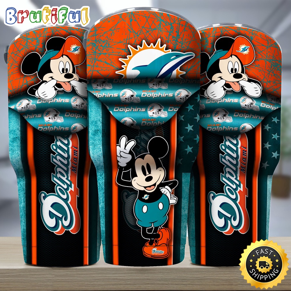 NFL Miami Dolphins Tumbler Nfl Tumbler Playful Mickey For This Season xtaewy.jpg