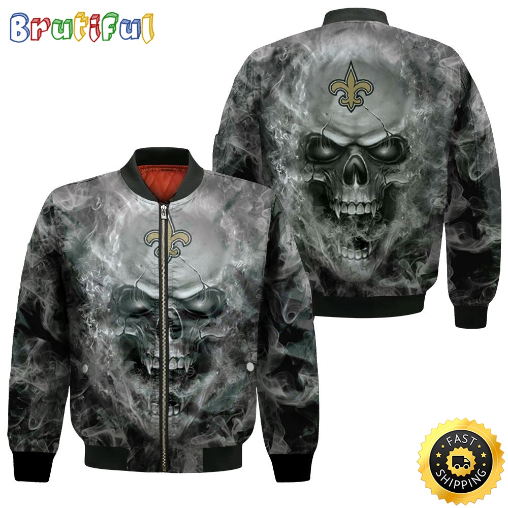 NFL New Orleans Saints Bomber Jacket Fans Skull re4olz.jpg