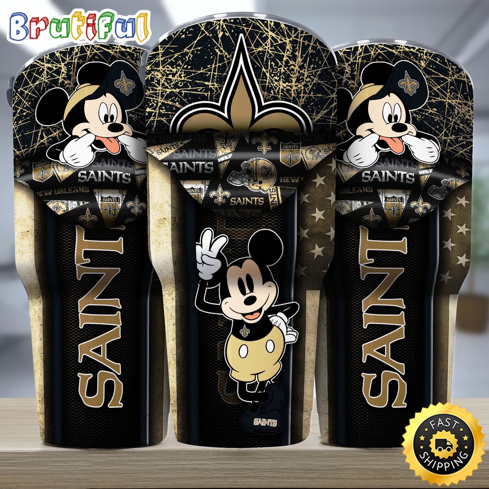 NFL New Orleans Saints Tumbler Nfl Tumbler Playful Mickey For This Season ovdk5a.jpg