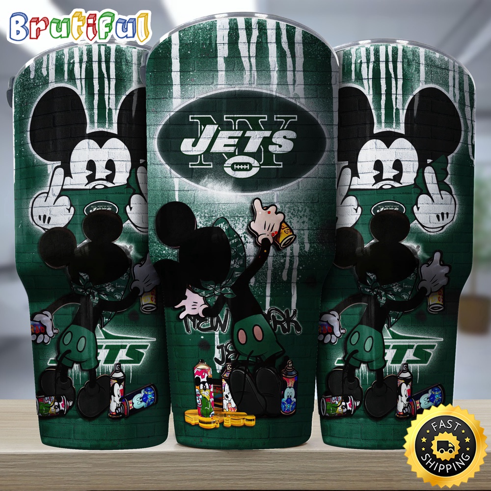 NFL New York Jets Tumbler Nfl Tumbler Mickey Graffiti For Sports Fan g9mdsl.jpg