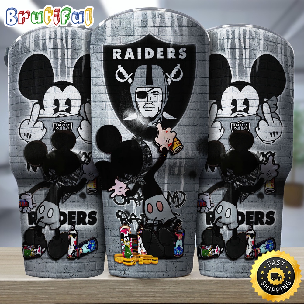 NFL Oakland Raiders Tumbler Nfl Tumbler Mickey Graffiti For Sports Fan orus6p.jpg