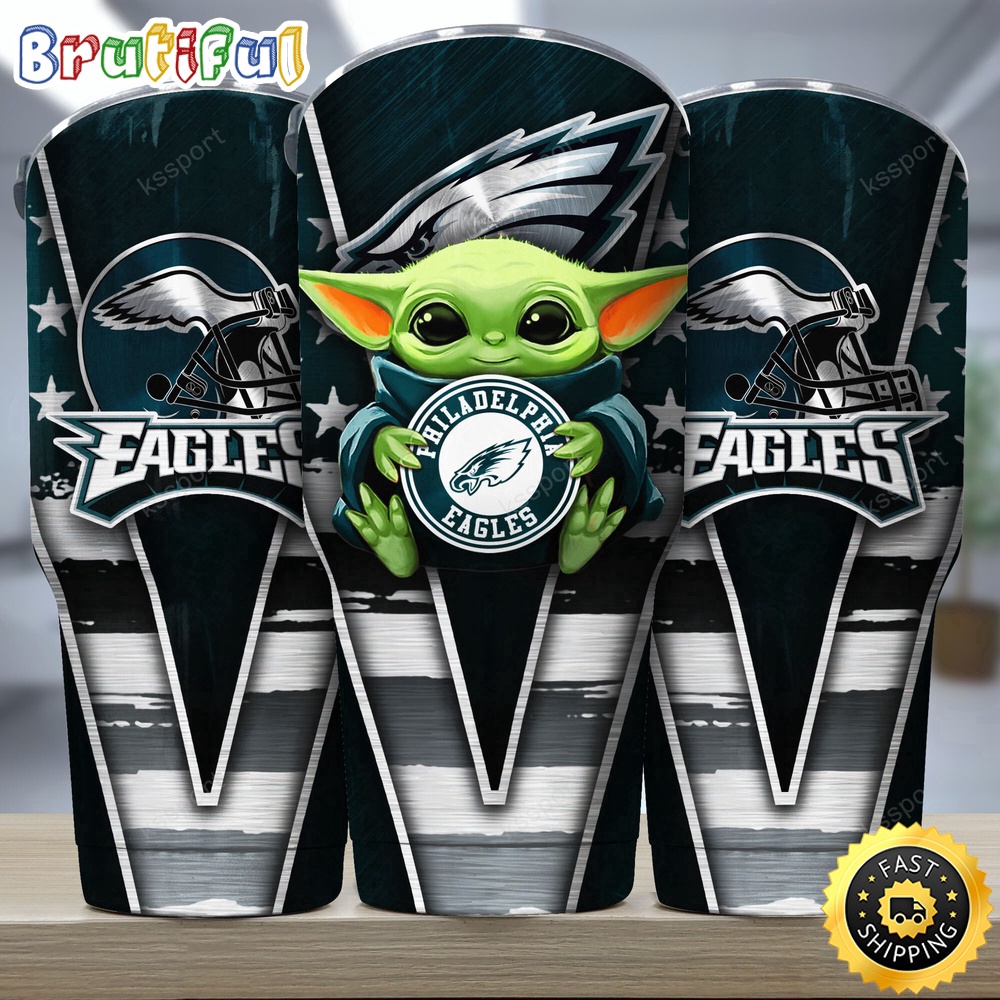 NFL Philadelphia Eagles Tumbler Baby Yoda Tumbler For This Season xxmhcm.jpg