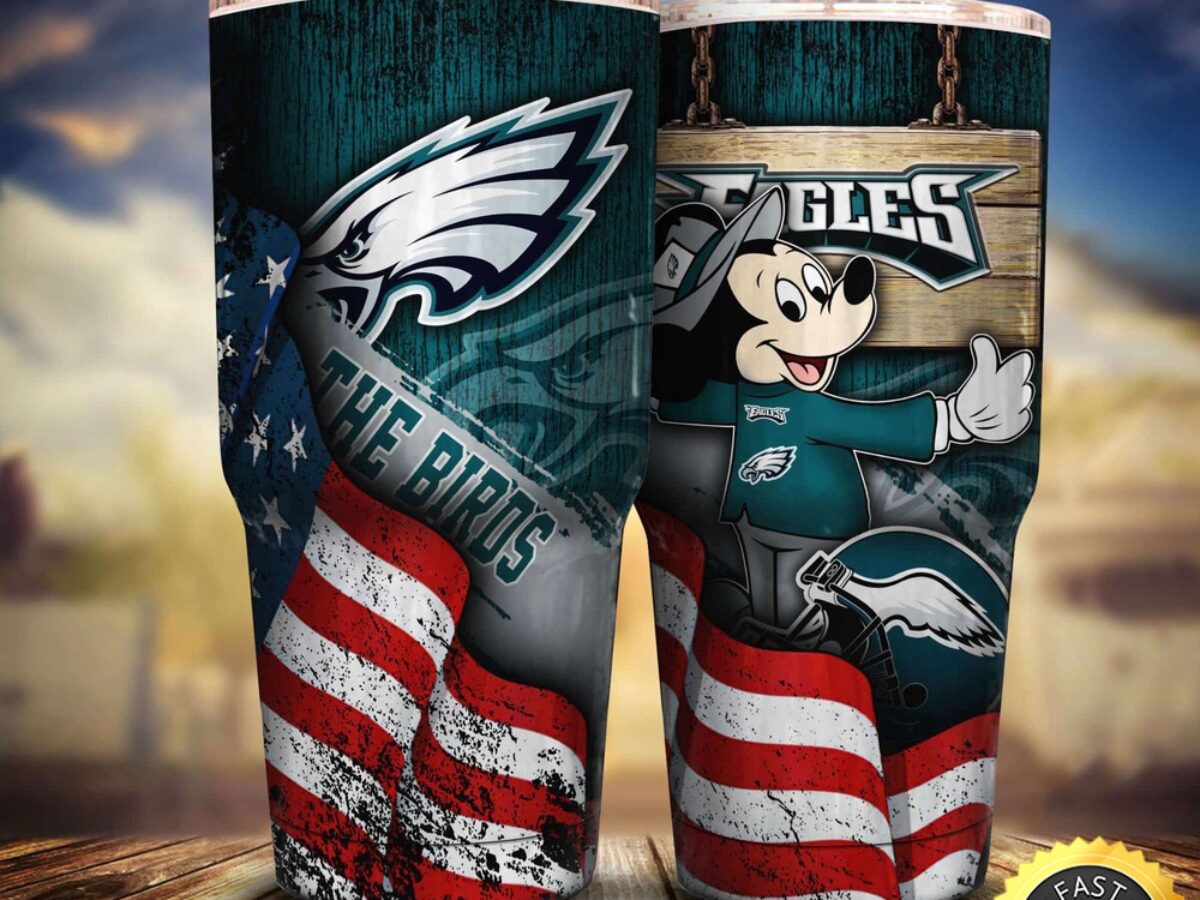 NFL Philadelphia Eagles Tumbler Mickey Mouse Tumbler For Fans